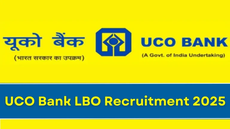 UCO Bank LBO Recruitment 2025
